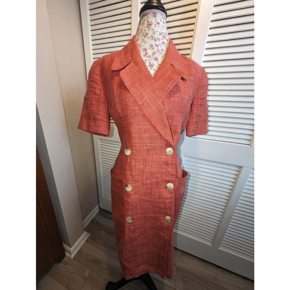 Rare Vintage plaid Dana Buchman dress
